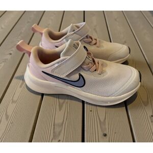 Nike Star Runner 3 PSV White Pink Mineral Teal Pink Size 11c DA2777-102